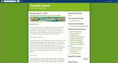 Desktop Screenshot of farmville-secrets.blogspot.com