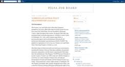 Desktop Screenshot of pilsajobs.blogspot.com