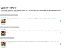 Tablet Screenshot of garden-to-plate.blogspot.com