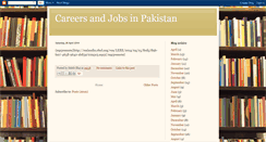 Desktop Screenshot of careersjobsinpakistan.blogspot.com