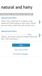 Mobile Screenshot of natural-and-hairy.blogspot.com