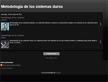Tablet Screenshot of metodologiadelossistemasduros.blogspot.com