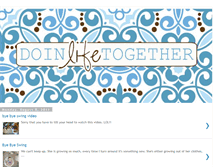 Tablet Screenshot of doinlifetogether.blogspot.com