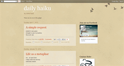 Desktop Screenshot of chock-daily-haiku.blogspot.com