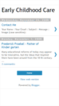 Mobile Screenshot of earlychildhoodcare.blogspot.com