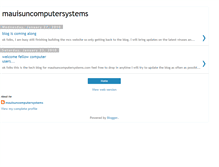 Tablet Screenshot of mauisuncomputersystems.blogspot.com