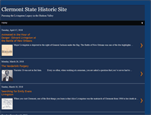 Tablet Screenshot of clermontstatehistoricsite.blogspot.com