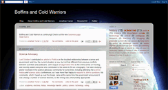 Desktop Screenshot of boffinsandcoldwarriors.blogspot.com