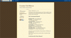 Desktop Screenshot of countryclubmenus.blogspot.com