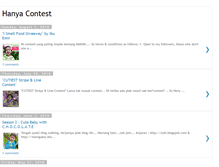 Tablet Screenshot of hanyacontest.blogspot.com