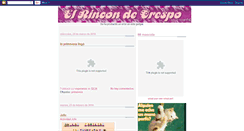 Desktop Screenshot of elrincondecrespo.blogspot.com