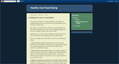 Desktop Screenshot of healthyfastfoodeating.blogspot.com