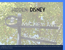 Tablet Screenshot of myhiddendisney.blogspot.com