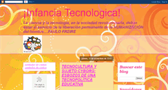 Desktop Screenshot of infancia-tecnologica.blogspot.com