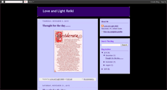 Desktop Screenshot of loveandlightreiki.blogspot.com