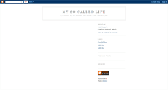 Desktop Screenshot of mysocalledlife.blogspot.com