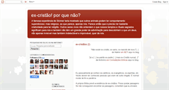 Desktop Screenshot of ex-cristao.blogspot.com