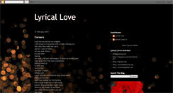 Desktop Screenshot of lyricalloves.blogspot.com