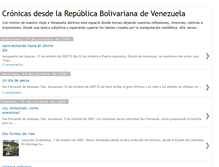 Tablet Screenshot of cronicasvenezuela.blogspot.com