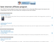 Tablet Screenshot of best-internet-affiliate.blogspot.com