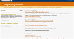 Desktop Screenshot of negociosgoizueta.blogspot.com