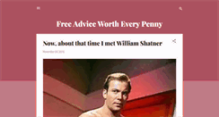 Desktop Screenshot of freeadvicewortheverypenny.blogspot.com