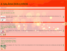 Tablet Screenshot of agalaxiadoslivros.blogspot.com