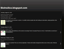 Tablet Screenshot of bioinsilico.blogspot.com