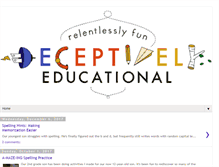 Tablet Screenshot of deceptivelyeducational.blogspot.com