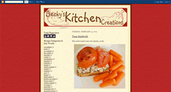 Desktop Screenshot of beckyskitchencreations.blogspot.com