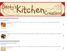Tablet Screenshot of beckyskitchencreations.blogspot.com