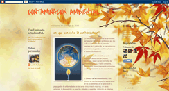 Desktop Screenshot of contaminacionambiental2011lau.blogspot.com