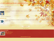 Tablet Screenshot of contaminacionambiental2011lau.blogspot.com