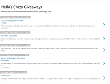 Tablet Screenshot of neilascrazygiveaways.blogspot.com