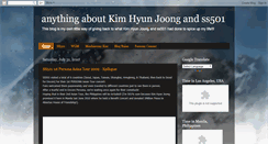 Desktop Screenshot of kimhyunjoong-ss501.blogspot.com