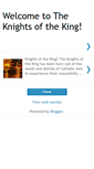 Mobile Screenshot of knightsoftheking.blogspot.com