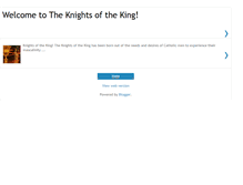 Tablet Screenshot of knightsoftheking.blogspot.com