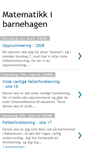 Mobile Screenshot of barnehagematematikk.blogspot.com