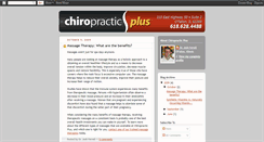 Desktop Screenshot of chiropractic-plus.blogspot.com