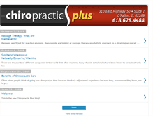 Tablet Screenshot of chiropractic-plus.blogspot.com