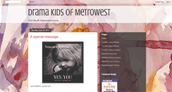 Desktop Screenshot of dramakidsofmetrowest.blogspot.com