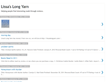 Tablet Screenshot of lissaslongyarn.blogspot.com