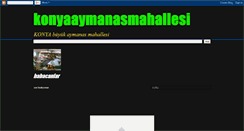 Desktop Screenshot of konyaaymanasmahallesi.blogspot.com