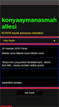 Mobile Screenshot of konyaaymanasmahallesi.blogspot.com