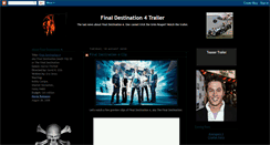 Desktop Screenshot of final-destination-4-trailer.blogspot.com