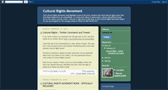 Desktop Screenshot of culturalrightsmovement.blogspot.com