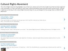 Tablet Screenshot of culturalrightsmovement.blogspot.com