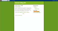 Desktop Screenshot of canaancollegenh.blogspot.com