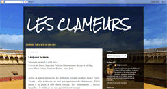 Desktop Screenshot of lesclameurs.blogspot.com