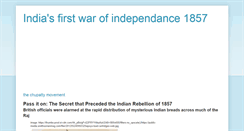 Desktop Screenshot of indiasfirstwarofindependance1857.blogspot.com